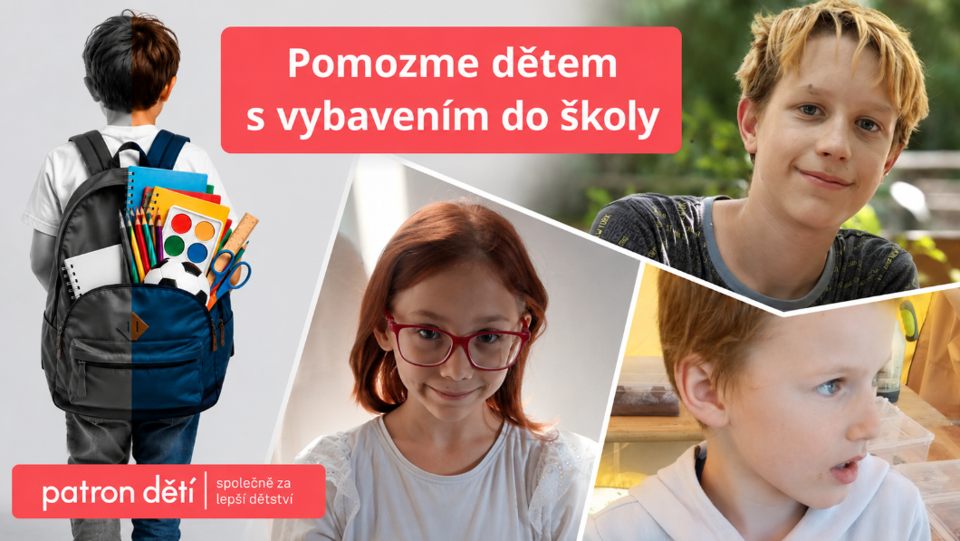 I malý příspěvek pomůže. Patron dětí shání školní výbavu pro více než 250 dětí