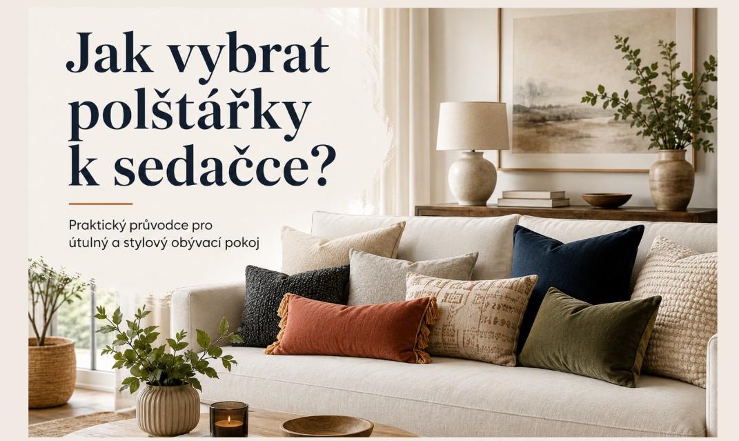 Jak vybrat polštářky k sedačce? Praktický průvodce pro útulný a stylový obývací pokoj