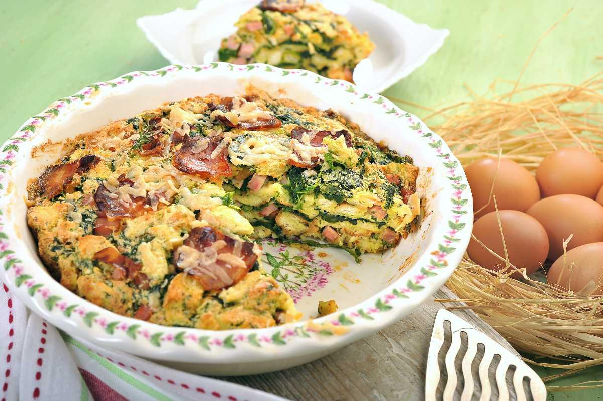 Nádivka s kopřivovými a špenátovými lístky