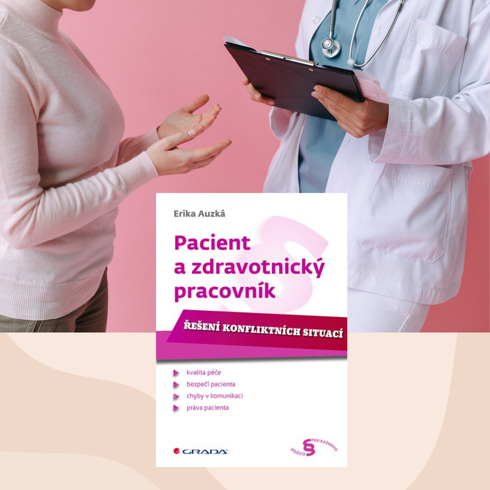 Žena a lékařka v rozhovoru, kniha