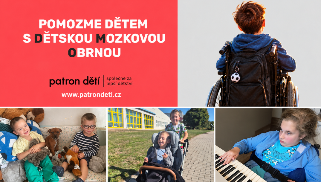Patron dětí pomáhá dětem s mozkovou obrnou