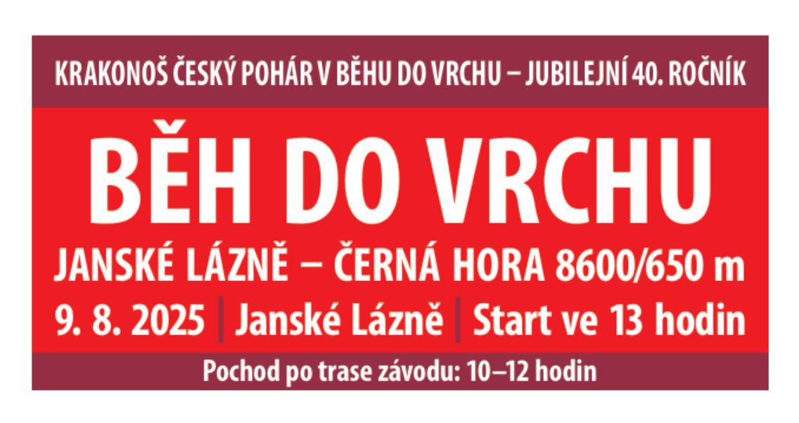 Pozvánka na běh v Janských Lázních