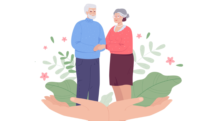 Ilustrační obrázrk, podpora seniorů