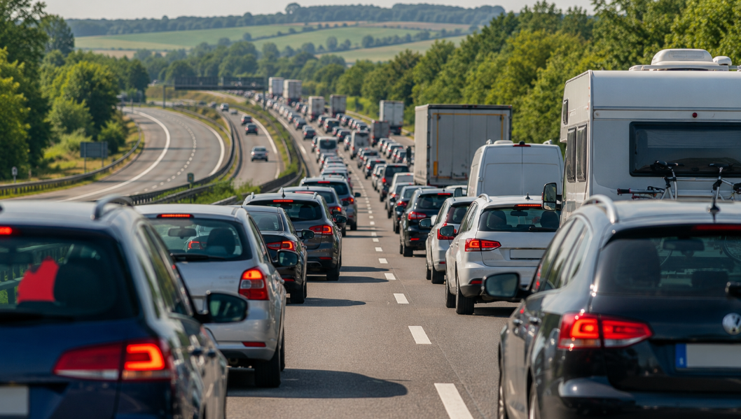 Silný provoz na silnicích. Jak bezpečně zvládnout kolonu a proč se v ní nevyplatí spěchat
