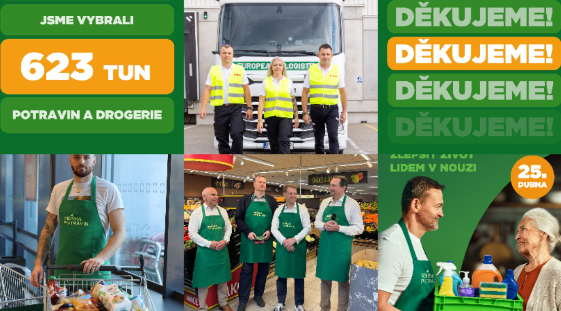 Solidarita v Česku trvá: Jarní sbírka vynesla přes 600 tun jídla a drogerie