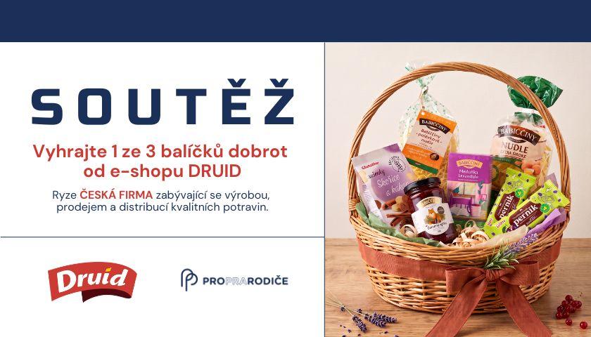 Soutěž s DRUID CZ: Vyhrajte balíčky kvalitních potravin