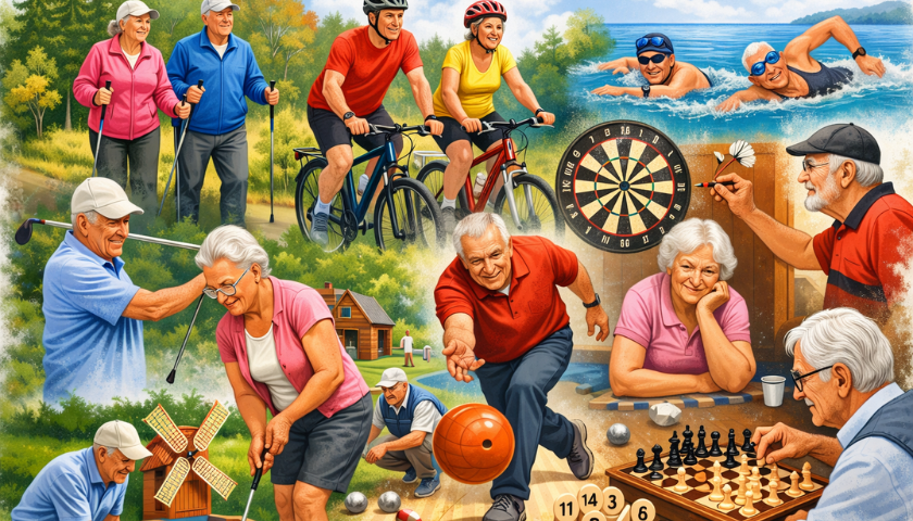 Různorodé aktivity seniorů