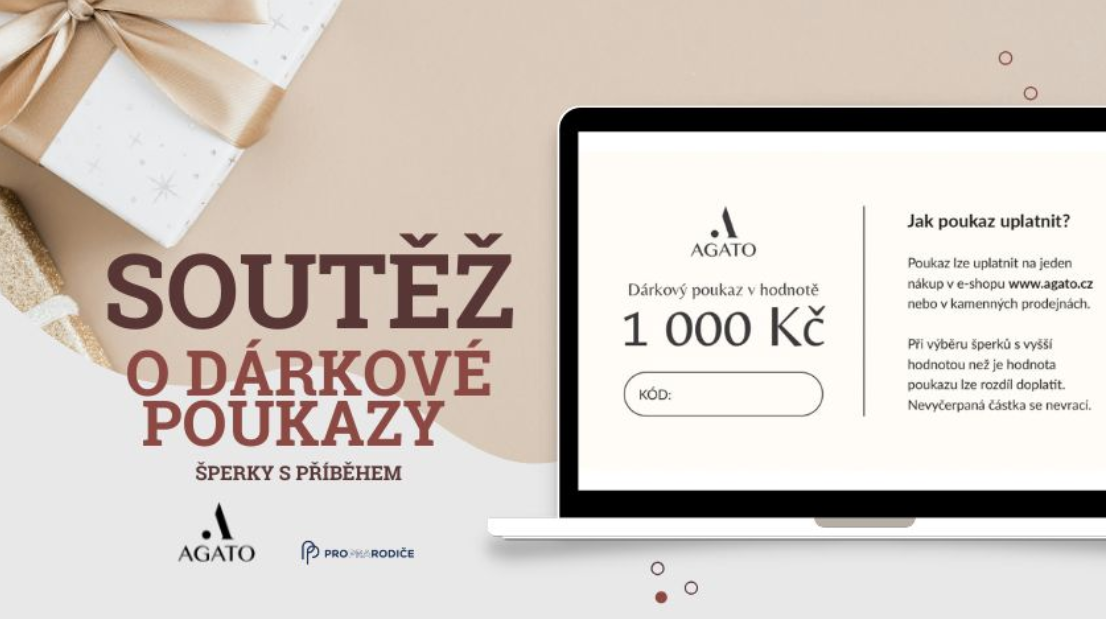 Vánoční soutěž: Vyhrajte jeden ze šesti poukazů na třpytivé dárky od Agato.cz