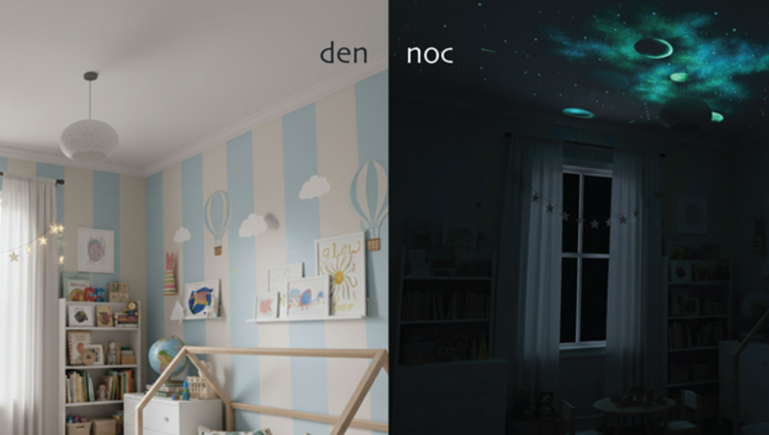 Zhasnete světlo a dětský pokoj se promění ve vesmír. Fenomén hvězdných stropů dobývá rodiny!