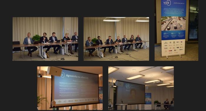 Agresivita na silnicích - tisková konference Platformy VIZE 0