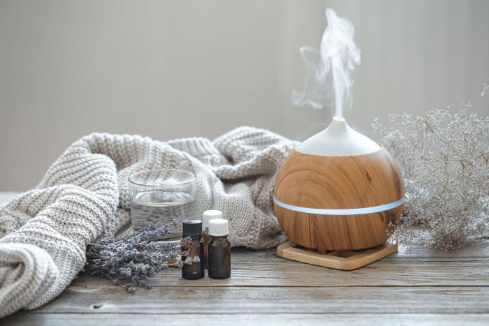 Esencionální oleje, aroma lampa
