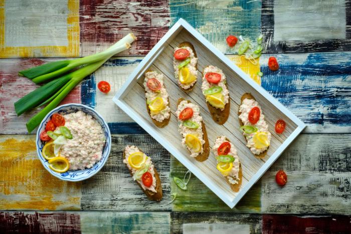 Pomazánka z krabích tyčinek